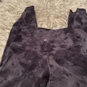 Lululemon size 4 align, 21” design. Gray tye dye